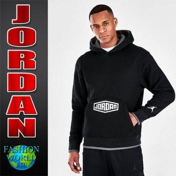 Nike Men's Jordan Sport DNA Pullover Hoodie Size XL DC9644-010 Black NWT